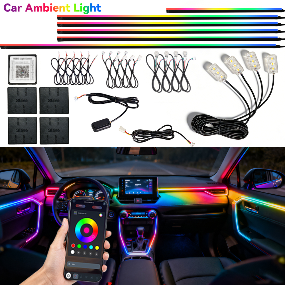 Led El Wire - Symphony Ambient Lights Car RGB App