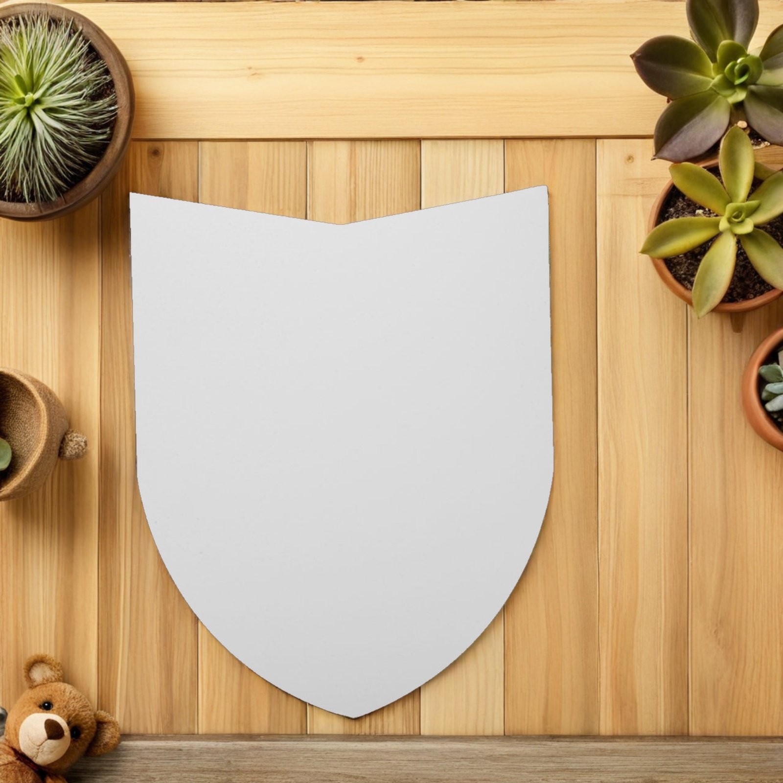 Cosplay Prop Painting - 15Pcs Blank Knight Shield Shapes DIY