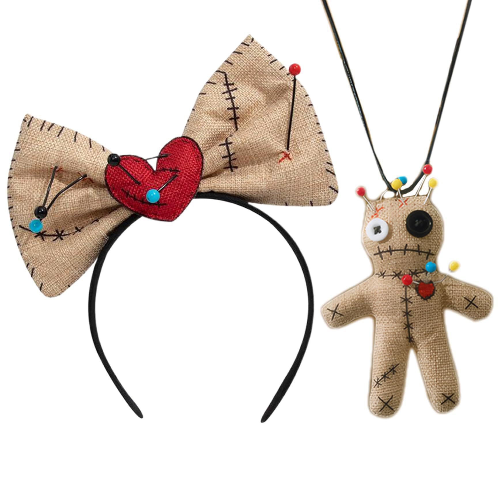 Voodoo Doll Costume Bow Headba - Voodoo Cosplay And Prop 评论和价格