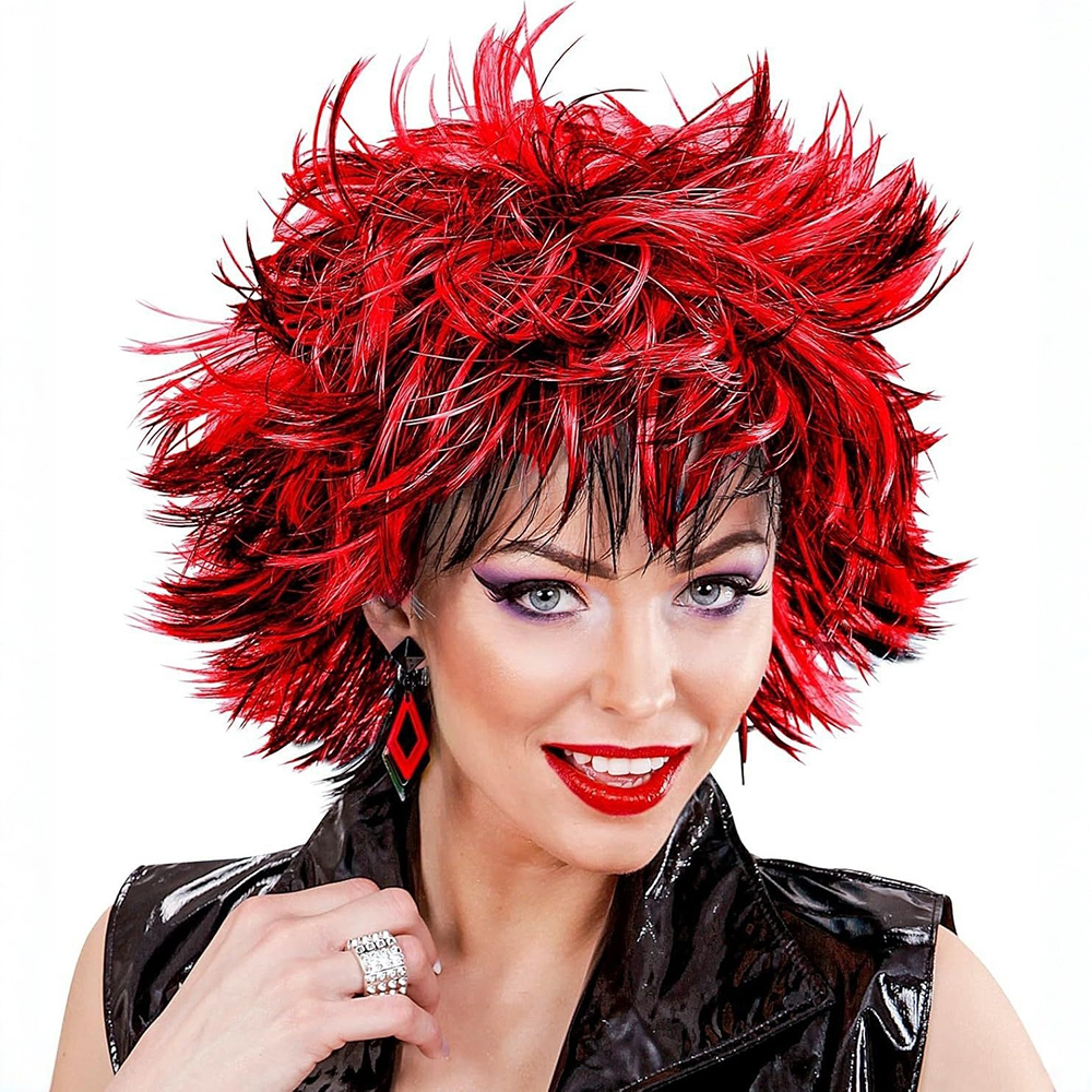 Black Red Afro Wig 11inch Butt - Wig Fiber Net 评论和价格