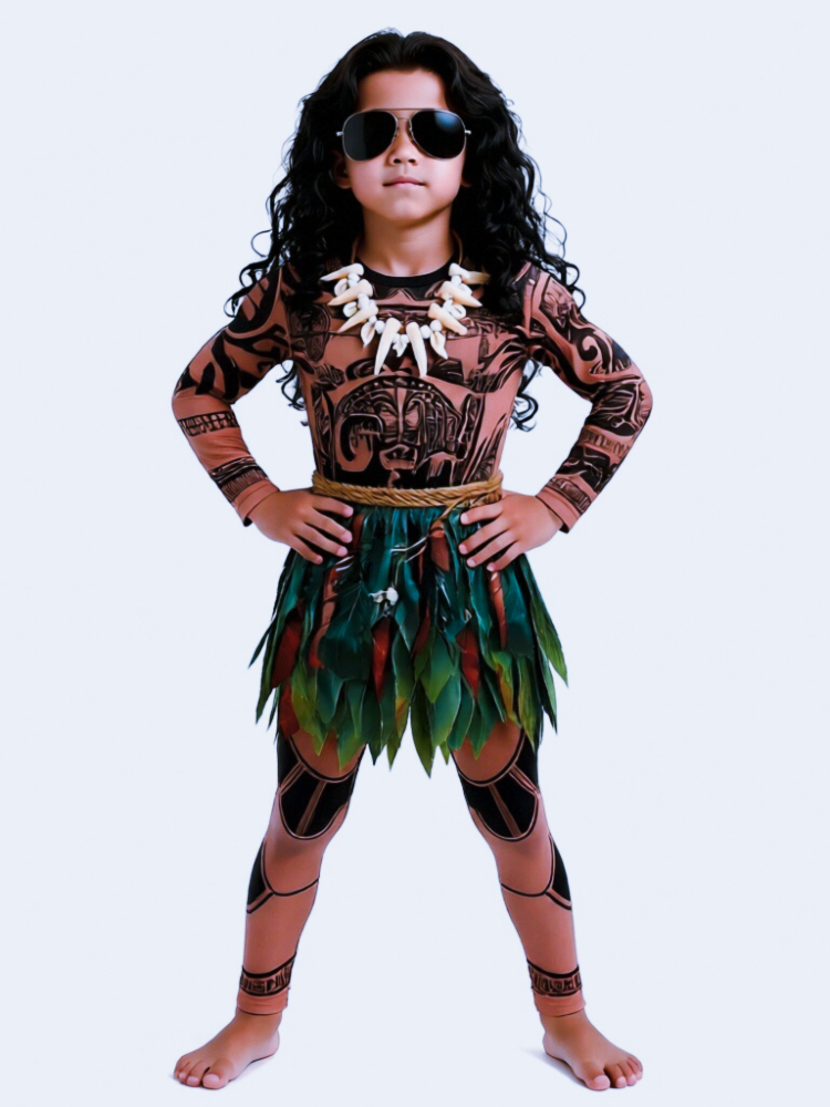 Summer Moana Maui Kids Boys Co - Cosplay Prop Pattern 评论和价格