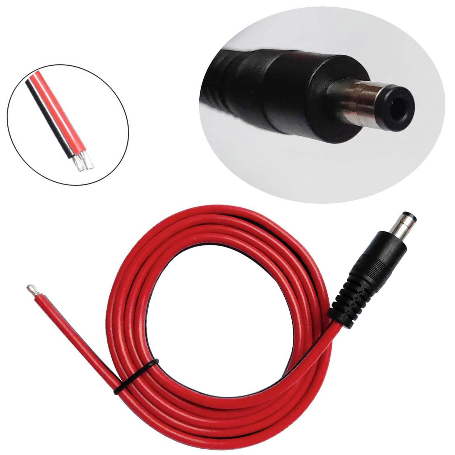 1pcs 14AWG DC Power Supply 5.5 - Led El Wire 评论和价格