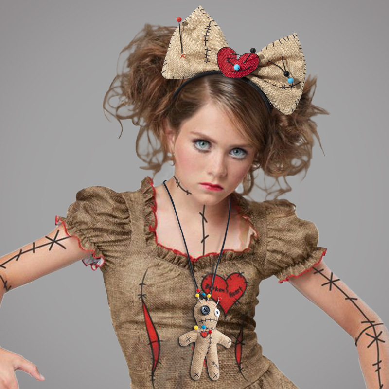 New Halloween VOODOO Doll Neck - Voodoo Cosplay And Prop 评论和价格