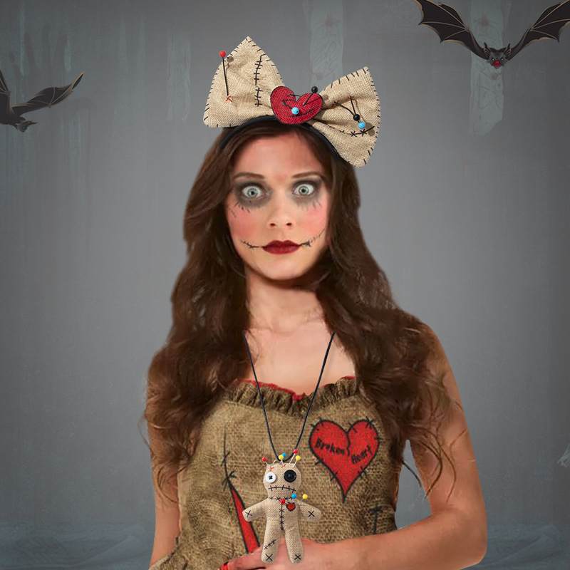 New Halloween VOODOO Doll Neck - Voodoo Cosplay And Prop 评论和价格