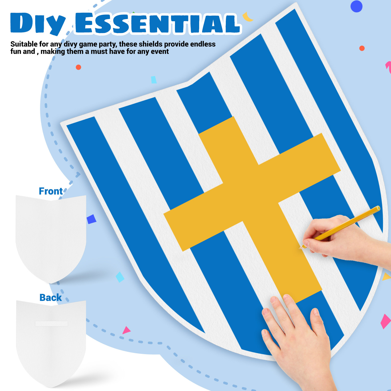 1Set DIY Blank Play Shield for - Cosplay Prop Painting 评论和价格