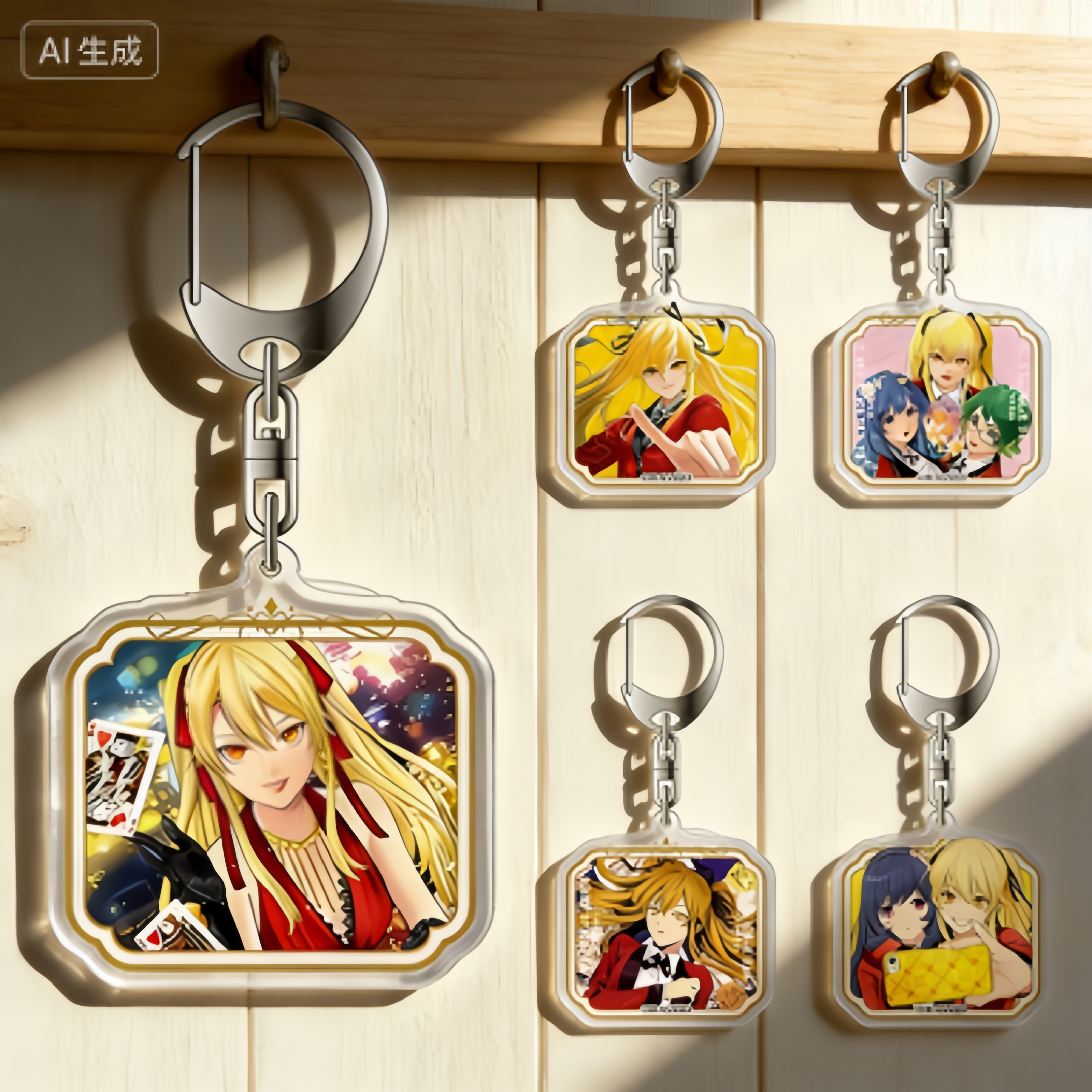Kakegurui Anime Acrylic Pendan - Cosplay Prop Painting 评论和价格