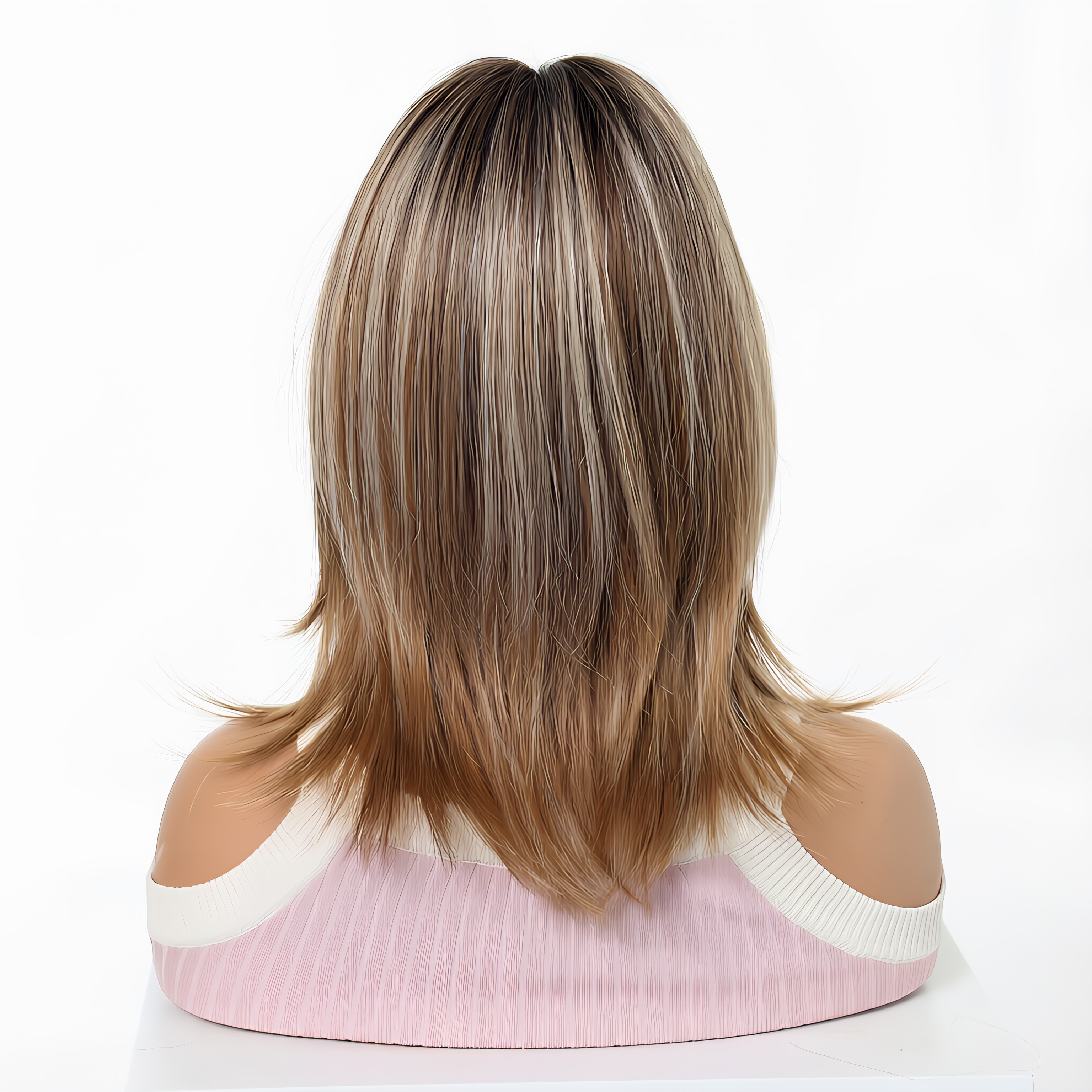 Daily light brown wig, headban - Wig Fiber Net 评论和价格
