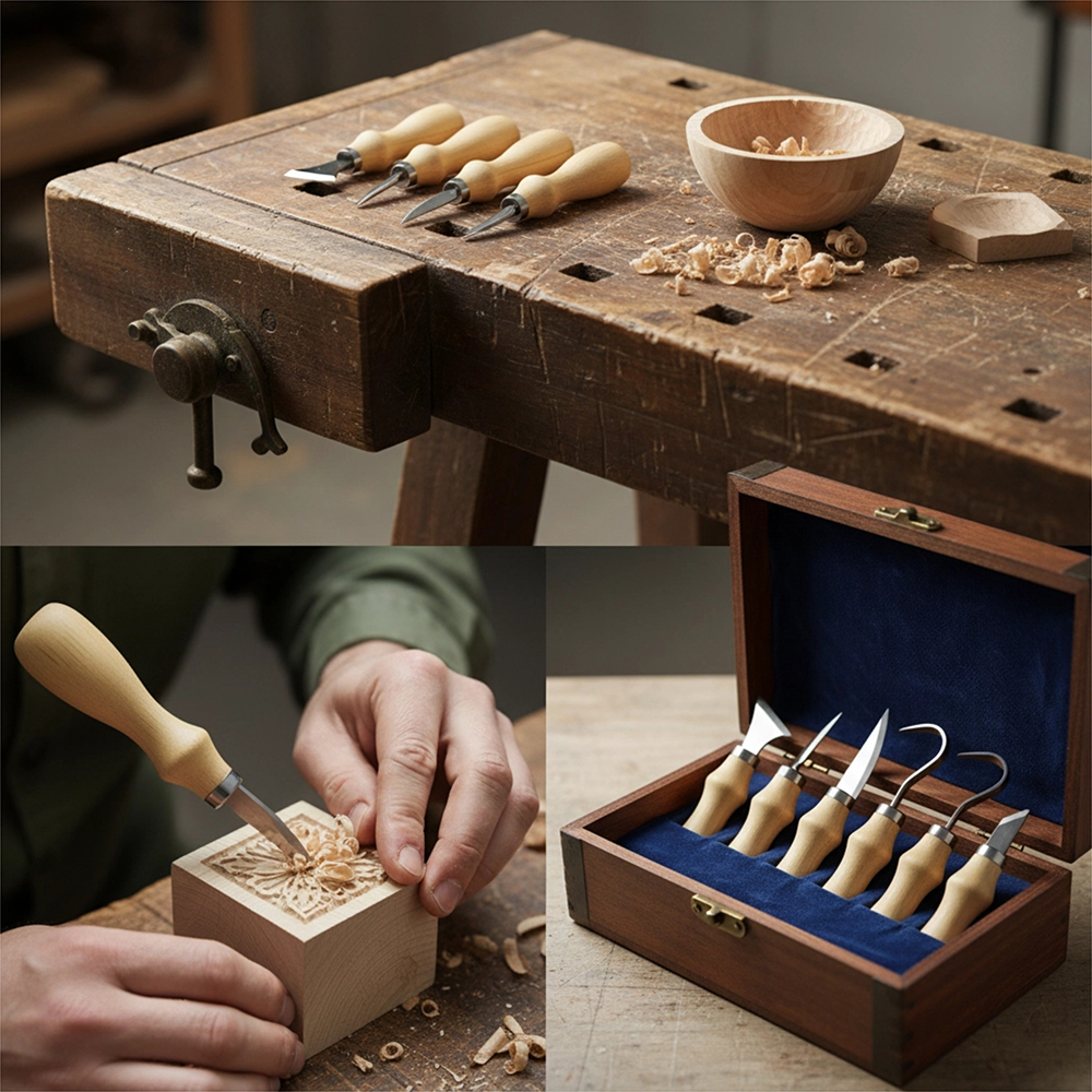 5pc Wood Carving Tools Set Oak - Craft Knife Set 评论和价格