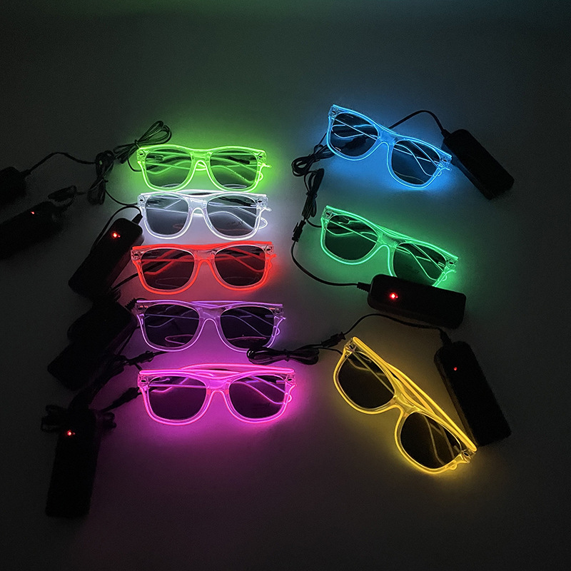 1Pcs Led Glasses Neon Glow Sun - Led El Wire 评论和价格