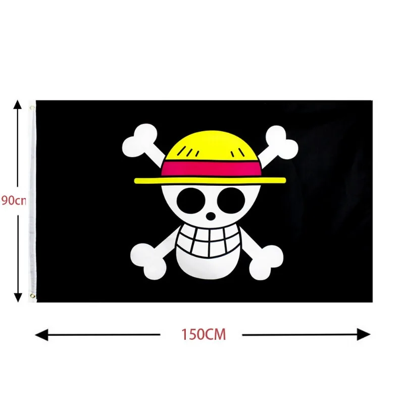 One Piece 90x150cm Pirate Skul - Cosplay Prop Painting 评论和价格