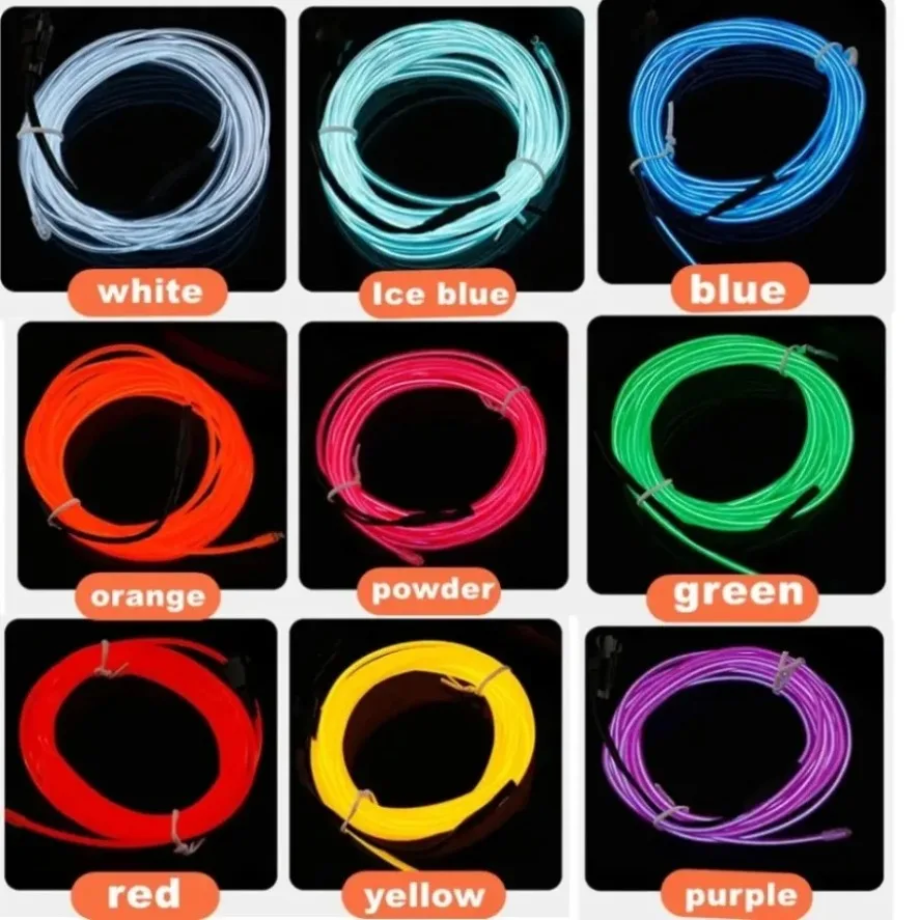1M/2M/3M/4M/5M Multicolor EL W - Led El Wire 评论和价格