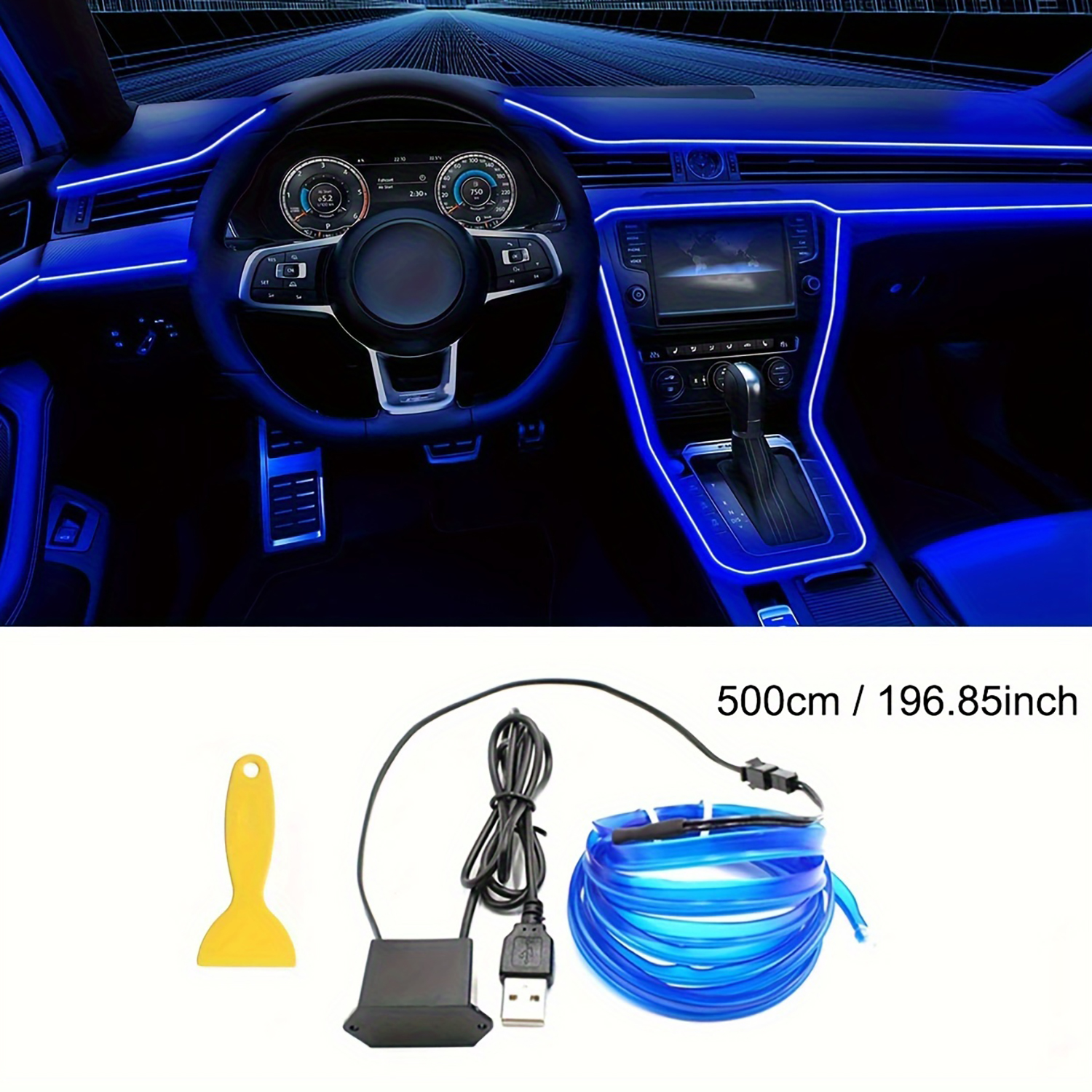 5m EL Wire Car Interior Ambien - Led El Wire 评论和价格
