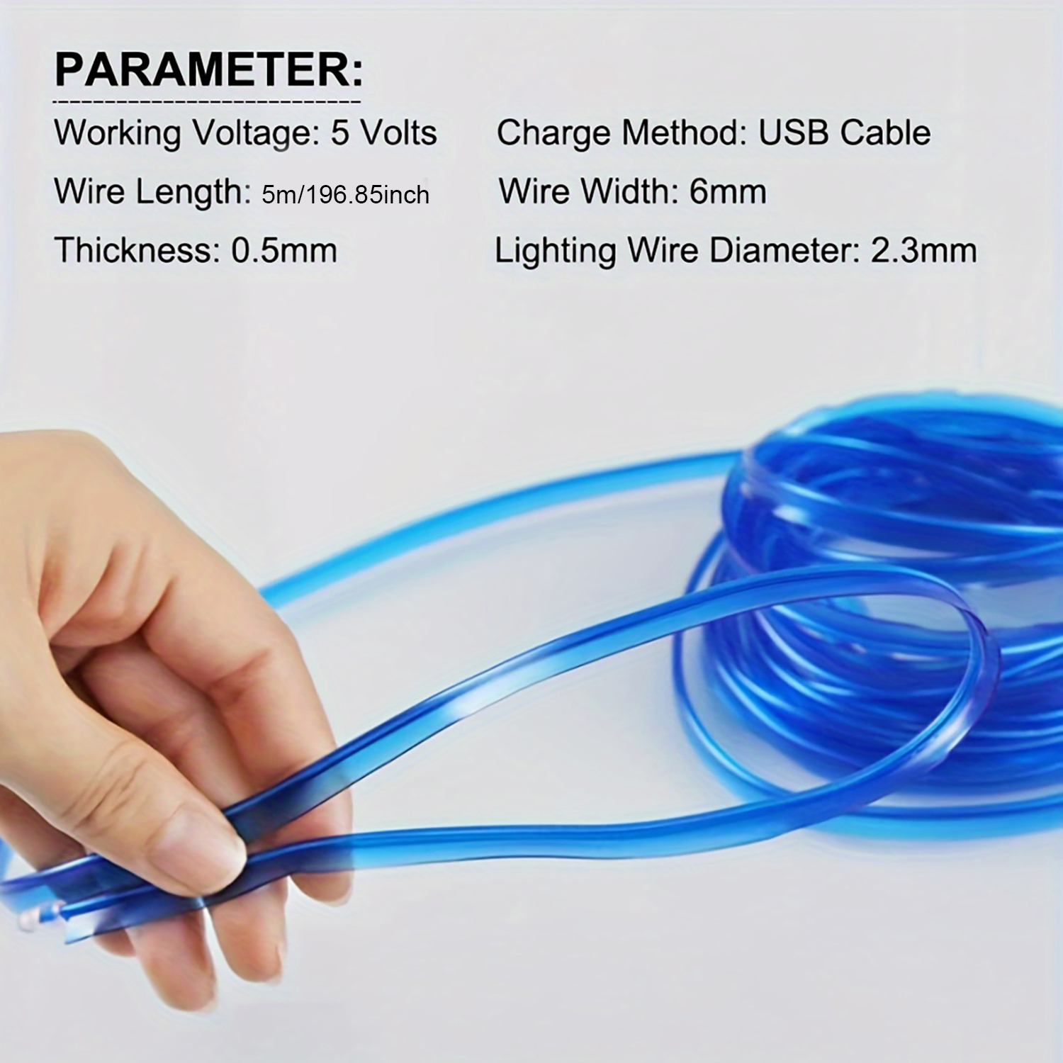 5m EL Wire Car Interior Ambien - Led El Wire 评论和价格