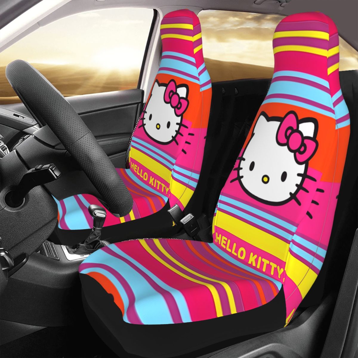 Hello Kitty Stripe Pattern Uni - Cosplay Prop Pattern 评论和价格
